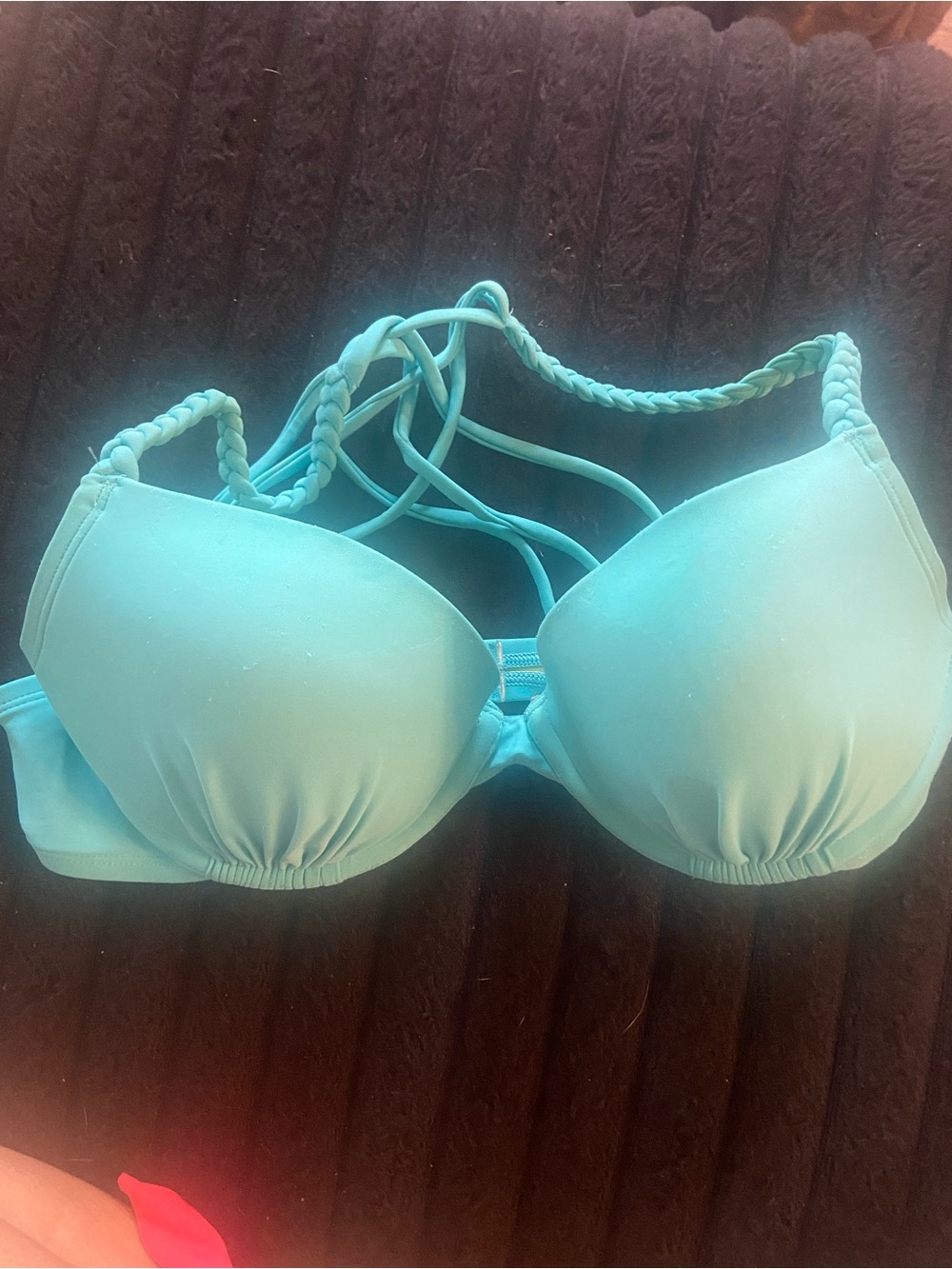 Victoria's Secret Light Aqua Bra-Style Bikini Top